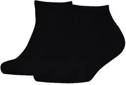 Kinder Sneaker Socken, Vorteilspack - Teen, TH, Baumwolle, Uni, 23-42 Schwarz 39-42 8er Pack (4x2P)