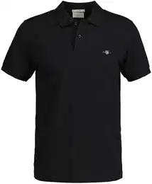 Herren Poloshirt - SLIM SHIELD PIQUE POLO, Kurzarm, Knopfleiste, Logo Schwarz 2XL