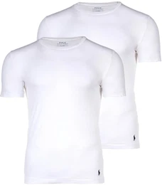 POLO Herren T-Shirts, 2er Pack - CLASSIC-2 PACK-CREW UNDERSHIRT, Rundhals, Stretch Cotton Wei XL