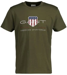 GANT Herren T-Shirt REGULAR ARCHIVE SHIELD Grn/Juniper Green/juniper grn