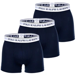 POLO Herren Boxer Shorts, 3er Pack - CLSSIC TRUNK-3 PACK, Cotton Stretch, Logobund Dunkelblau S
