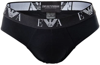 Emporio Armani Herren Slips Vorteilspack Briefs Unterwäsche Stretch Cotton schwarz