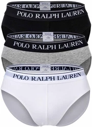 Polo Ralph Lauren Slip Low Rise Brief 3er Pack Schwarz/Wei/Grau