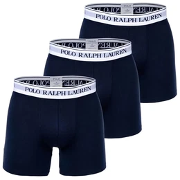 POLO Herren Boxer Shorts, 3er Pack - BOXER BRIEF - 3 PACK, Cotton Stretch, Logobund Dunkelblau 2XL