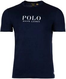 POLO Herren T-Shirt - CREW-SLEEP TOP, Schlafshirt, kurz, Rundhals, Baumwolle Marineblau XL