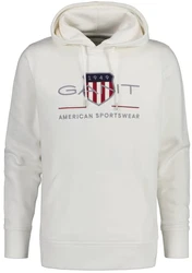 Gant Hoodie REG ARCHIVE SHIELD HOODIE Weiß/Creme/Grau