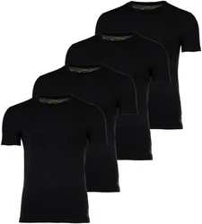 Polo Ralph Lauren Herren T-Shirts 4er Pack CLASSIC-4 PACK-CREW UNDERSHIRT Schwarz