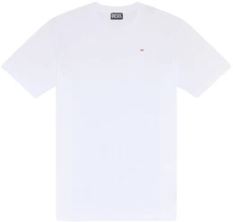 Herren T-Shirt - T-JUST-MICRODIV, Kurzarm, Rundhals, Baumwolle, einfarbig Wei M