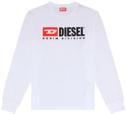 Herren Longsleeve - T-JUST-LS-DIV, Langarm, Rundhals, Logo, Baumwolle Wei XL