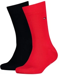 Kinder Socken, Vorteilspack - Basic, TH, 23-42, einfarbig Blau/Rot 39-42 2er Pack (1x2P)