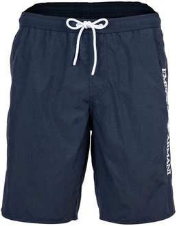 Emporio Armani Herren Bermuda-Badeshorts EMBROIDERY LOGO blau/dunkelblau