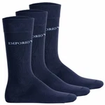 Emporio Armani Herren Socken 3er Pack CASUAL COTTON Marine