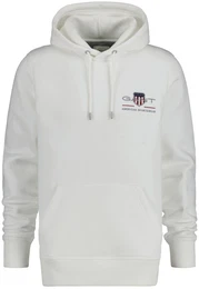 Herren Hoodie - REGULAR MEDIUM ARCHIVE SHIELD, Kapuzen-Sweatshirt, Cotton-Mix Ecru L