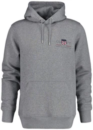 Herren Hoodie - REGULAR MEDIUM ARCHIVE SHIELD, Kapuzen-Sweatshirt, Cotton-Mix Grau 3XL