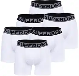Herren Boxershorts, 6er Pack - BOXER SIX PACK, Logobund, Organic Cotton Wei M
