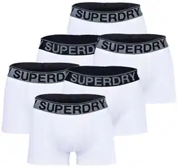 Herren Boxershorts, 6er Pack - TRUNK SIX PACK, Logobund, Organic Cotton Wei XL