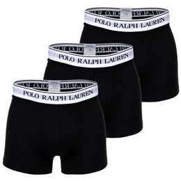 POLO Herren Boxer Shorts, 3er Pack - CLSSIC TRUNK-3 PACK, Cotton Stretch, Logobund Schwarz M