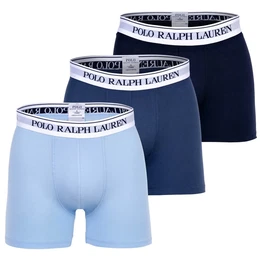 POLO Herren Boxer Shorts, 3er Pack - BOXER BRIEF - 3 PACK, Cotton Stretch, Logobund Dunkelblau/Hellblau 2XL