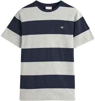 Gant T-Shirt BAR STRIPE T-SHIRT Grau