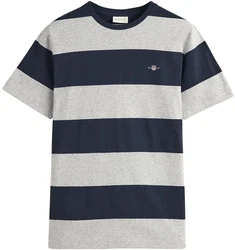 GANT T-Shirt BAR STRIPE T-SHIRT Grau