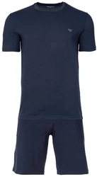 Emporio Armani Pyjama Herren Schlafanzug Style ENDURANCE blau/marine