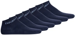 Herren Sneakersocken, 6er Pack - CASUAL COTTON, Logo Marine 44-47