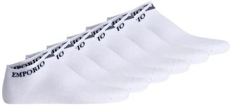 Emporio Armani Herren Sneakersocken 6er Pack CASUAL COTTON Wei