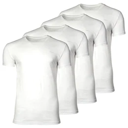 Herren T-Shirt, 4er Pack - C-NECK T-SHIRT 4-PACK, Rundhals, kurzarm, Cotton Wei M