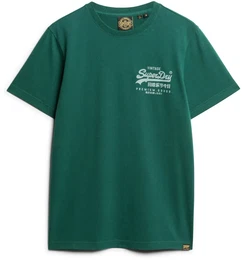 Herren T-Shirt - Classic VI Heritage Chest Tee , Logo, Rundhals, einfarbig Grn L