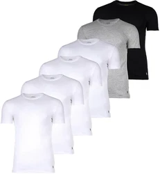 Polo Ralph Lauren Herren T-Shirts 6er Pack CREW 6-PACK-CREW UNDERSHIRT Weiß/Grau/Schwarz/Weiß