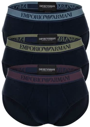 Herren Slips, 3er Pack - CORE LOGOBAND, Briefs, Stretch Cotton Marine L