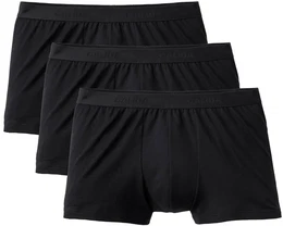 Herren Boxershorts, 3er Pack - Natural Benefit, Elastikbund, Single Jersey Schwarz M (50)