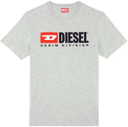 Herren T-Shirt - T-BOXT-DIV, Kurzarm, Rundhals, Baumwolle, Logo, einfarbig Grau L