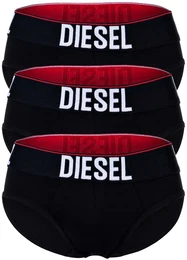 Herren Slips, 3er Pack - UMBR-ANDRETHREEPACK, Briefs, Cotton Stretch, einfarbig Schwarz M