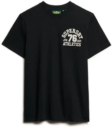 Herren T-Shirt - Embroider Superstate Logo Tee, Logo, Rundhals, einfarbig Schwarz L