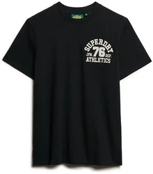Superdry Kurzarmshirt Embroider Superstate Logo Tee Schwarz