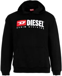 Diesel Sweatshirt Herren Hoodie S-BOXT-HOOD-DIV SWEAT-SHIRT Schwarz