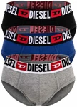 Diesel Herren Slips UMBR-ANDRETHREEPACK Rot/Rosa/Beige/Dunkelblau