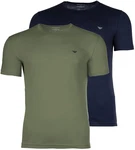 Emporio Armani T-Shirt 2er Pack ENDURANCE Rundhals Marine/Oliv
