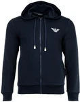 Emporio Armani Herren Sweatjacke Iconic Terry Blau