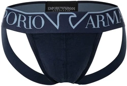 EMPORIO ARMANI Herren Jockstrap Megalogo Blau/blau