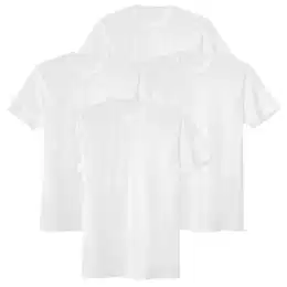 Herren T-Shirt, 4er Pack - Natural Benefit, Rundhals-Ausschnitt, 100% Baumwolle Wei M (50)