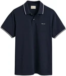 GANT Herren Poloshirt TIPPING PIQUE RUGGER Blau