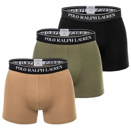 POLO Herren Boxer Shorts, 3er Pack - CLSSIC TRUNK-3 PACK, Cotton Stretch, Logobund Grn/Schwarz M