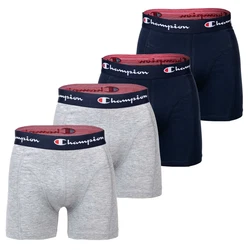 Champion Boxershorts 4er Pack Herren grau/marine/navy/graumeliert/schwarz/weiß