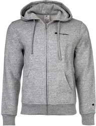 Champion Herren Sweatjacke Hooded Full Zip Sweatshirt Grau meliert/grau meliert