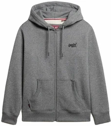 Herren Sweatjacke - ESSENTIAL LOGO ZIP HOODIE Grau (Volcanic Black Grit) S