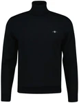 GANT Herren Pullover CLASSIC COTTON ROLLERNECK Schwarz/schwarz