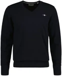 GANT Pullover Classic Cotton V-Neck Blau GANT Pullover Classic Cotton V-Neck Blau