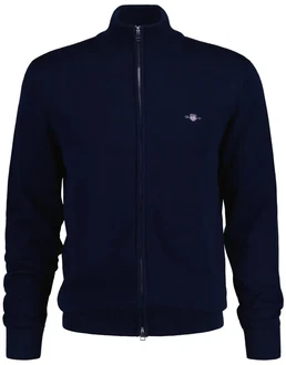 GANT Strickjacke CASUAL COTTON ZIP CARDIGAN GANT Strickjacke CASUAL COTTON ZIP CARDIGAN